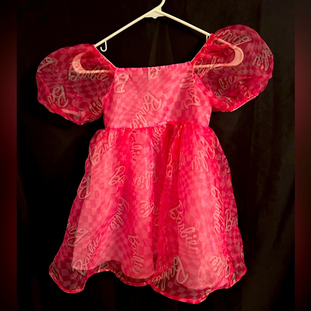 Barbie Pink Puff Sleeve Kids Blouse